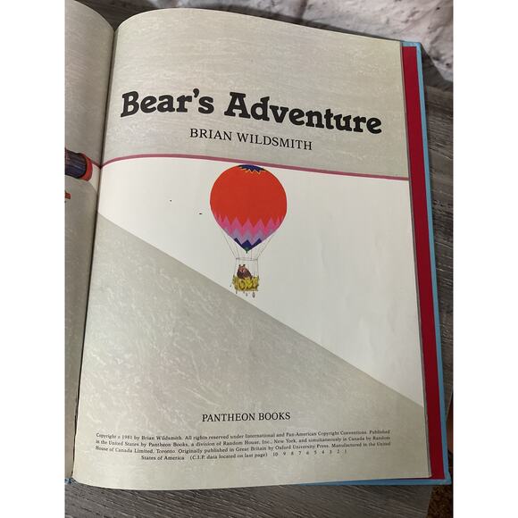 1981 Hardback Bear's Adventure by Brian Wildsmith First American Edition - Picture 4 of 8